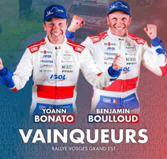 Yoann BONATO et Benjamin BOULLOUD gagnants du rallye des Vosges