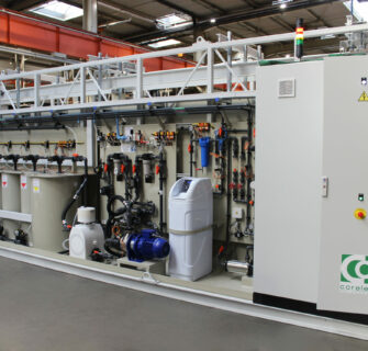 Installation CORELEC pour le traitement de l'aluminium